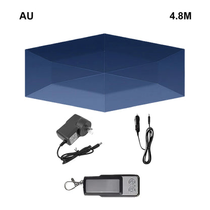 Car Umbrella Fully-Automatic Awning Tent Auto Smart Insulated Cover Outdoor Waterproof Folded Canopy Cover Sun Shade Car Tent